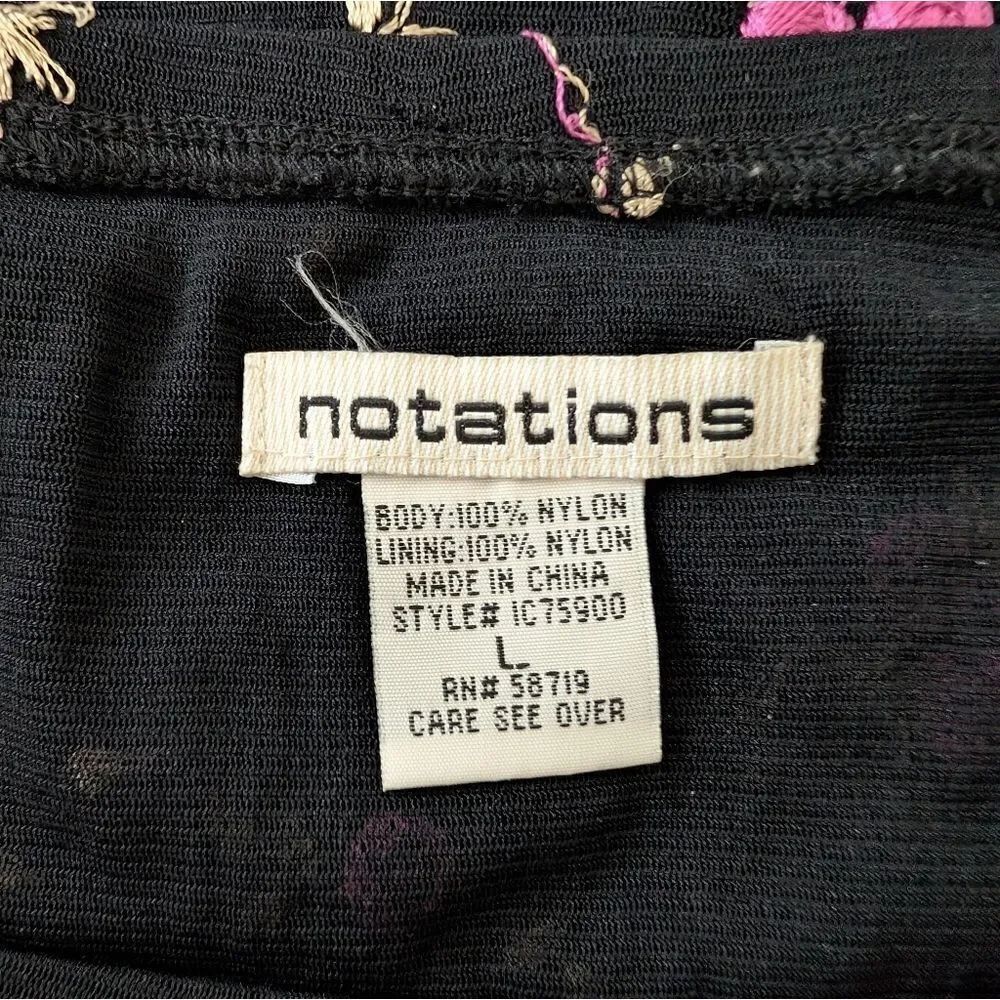 Y2K 90s Notations Floral Barbiecore Fairy Dark Academia Whimsigoth Skirt L - Picture 2 of 8